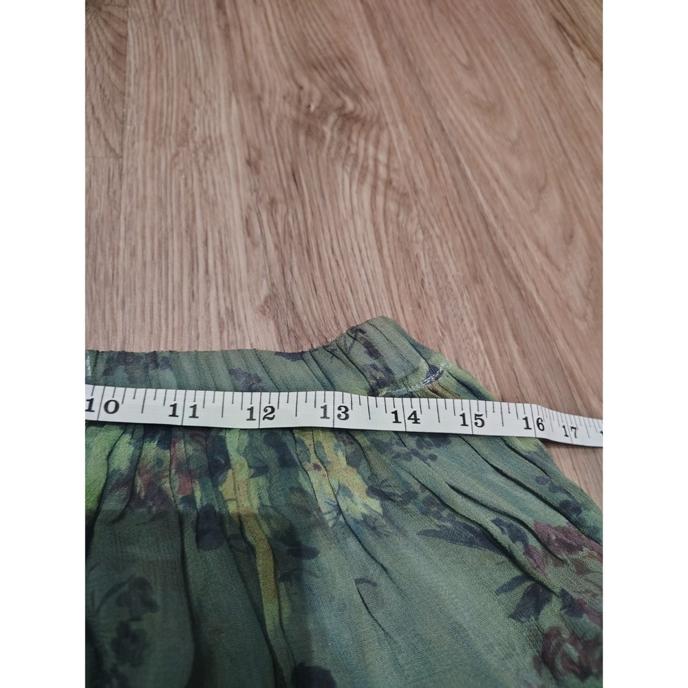 Vintage Y2K Sheet Fairy core Skirt Green Women's M Medium Whimsical - Picture 3 of 4